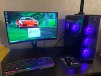 Игровой ПК в сборе ryzen 7 2700(core i7 10700), rtx 3060 аналог