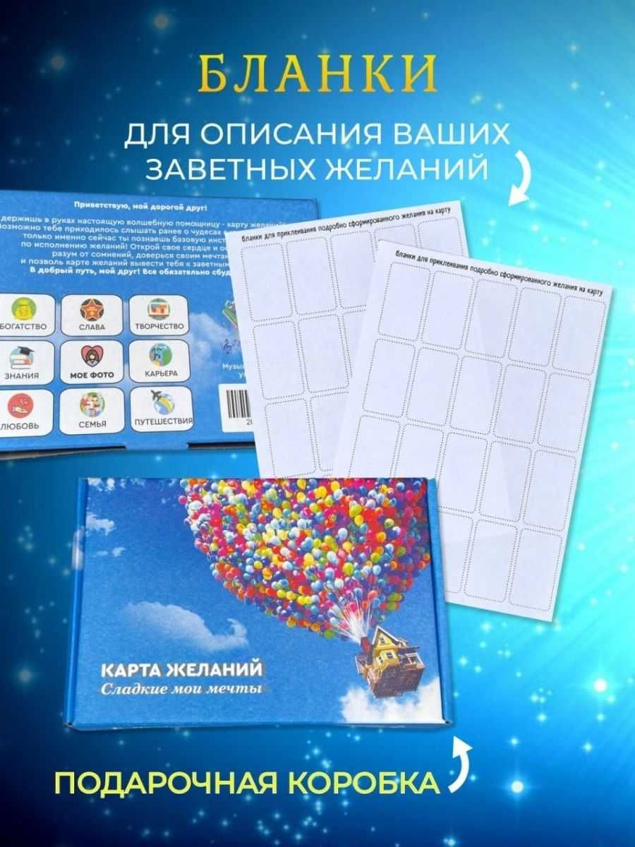 Карта желаний подарочный набор - 4 500 тнг.