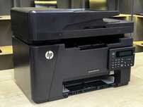 Лазерное МФУ HP LaserJet Pro MFP M127fn, черное белый, А4