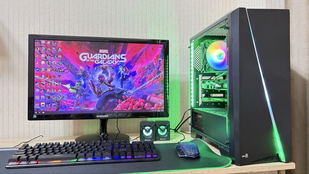 Игровой компьютер Core i7/16GB/SSD/HDD/GTX 1060/Wi-Fi +24 дюйм монитор