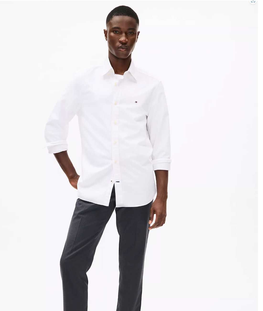 Новая Рубашка Tommy Hilfiger XXL (Regular Fit Stretch Oxford Shirt)
