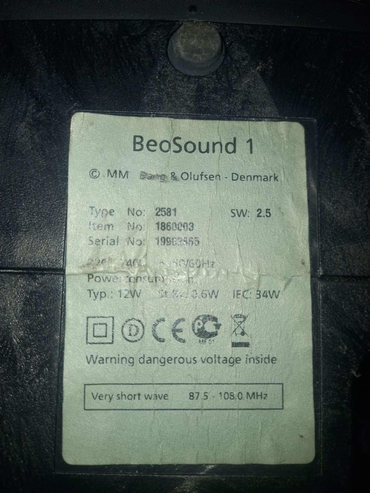 Bang & Olufsen B&O BeoSound 1 CD-плеер / радио
Был в употреблении · Ba