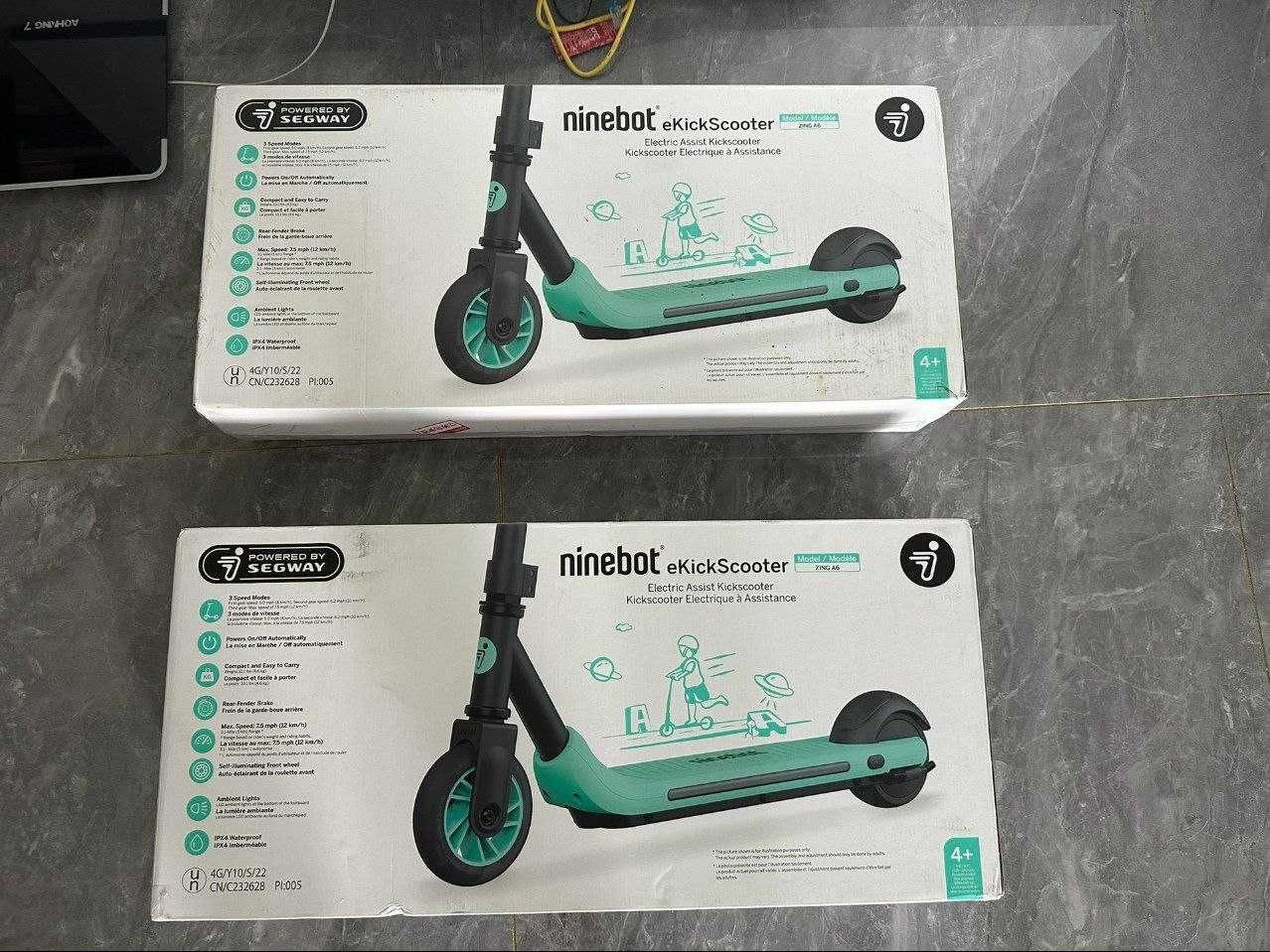 Электро самокат детский Ninebot KickScooter Zing A6