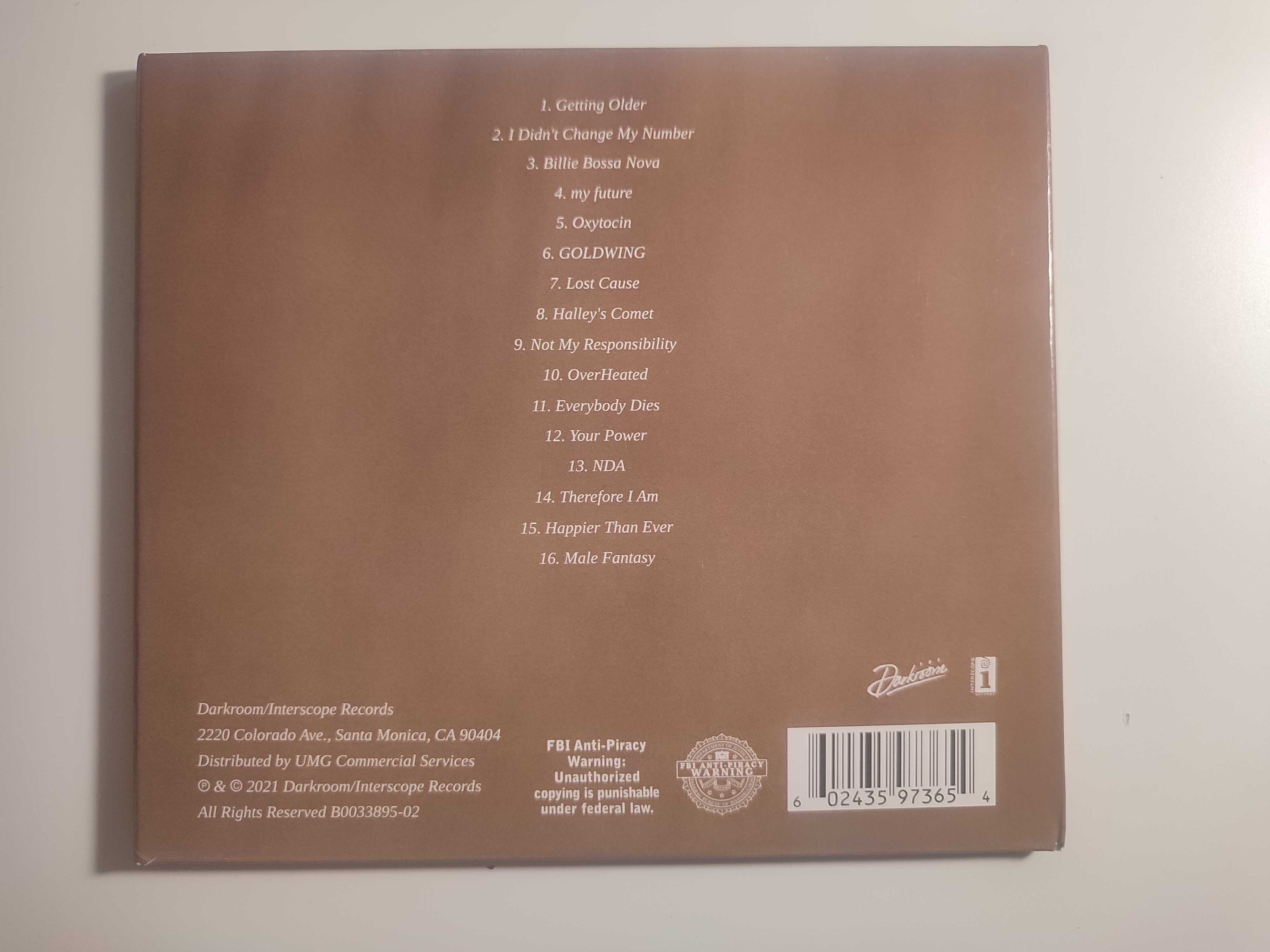Billie Eilish - Happier Than Ever CD