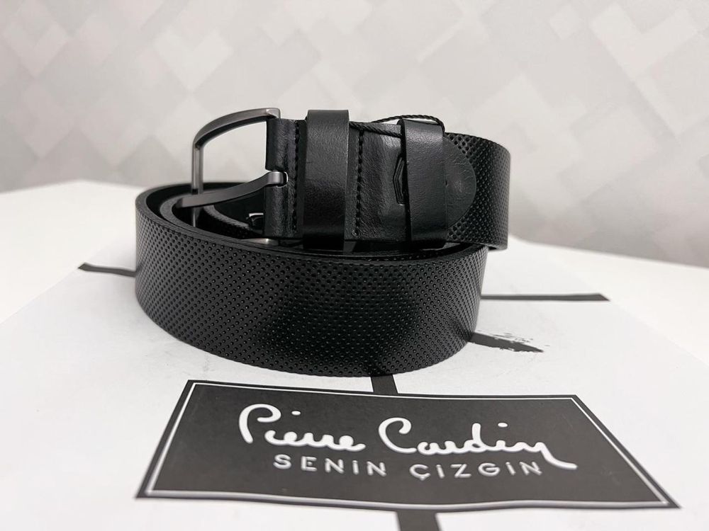 Кожаные ремни известных брендов Sarar, Pierre Cardin