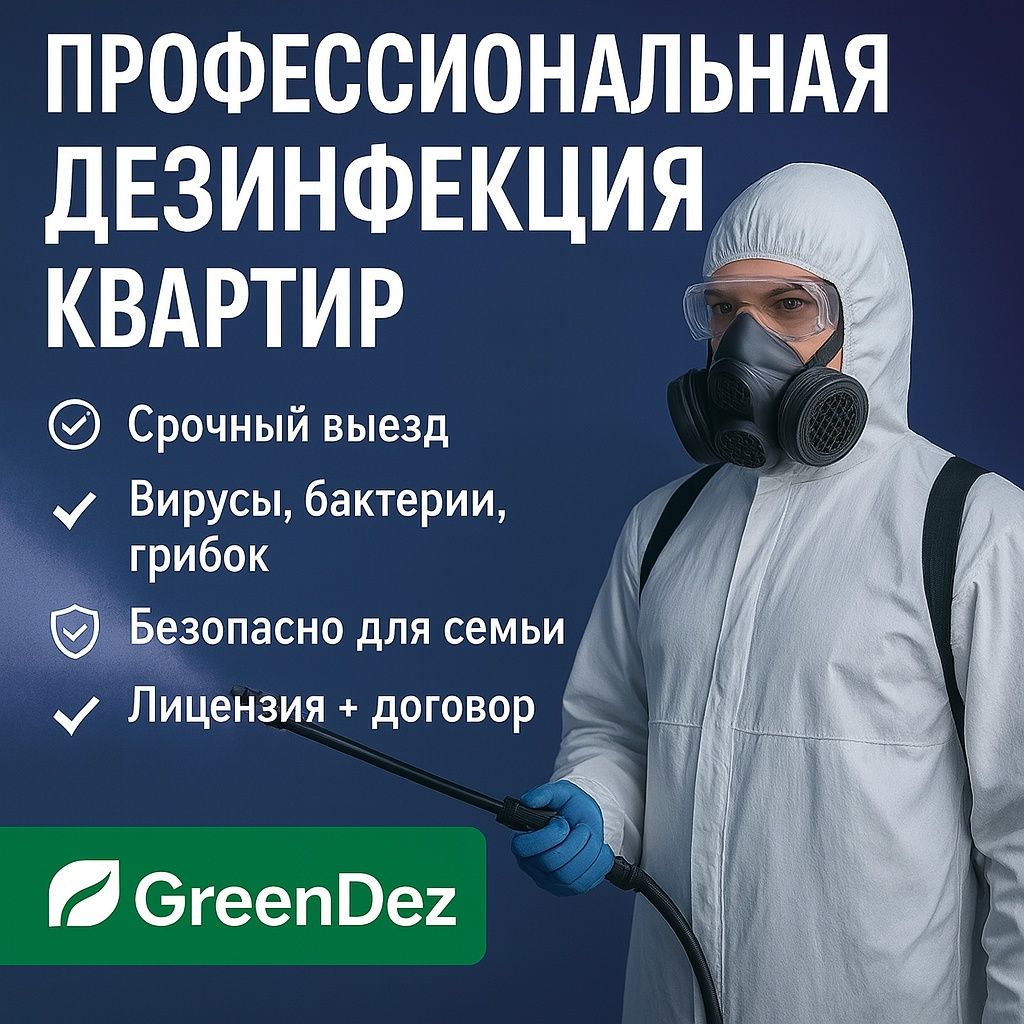 Дезинфекция от тараканов, клопов, вирусов. Квартиры, офисы, Тараз