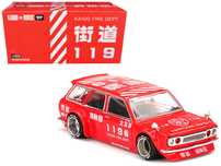 Hot wheels Mini gt Kaido House Datsun 510 wagon fire dept.