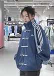 Уникальная винтажная ветровка adidas в Азиятском стиле