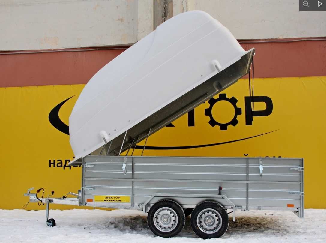 Прицеп ВЕКТОР 81013G 3.0х1,5, борт 380 мм, рассрочка Каспий, РБК