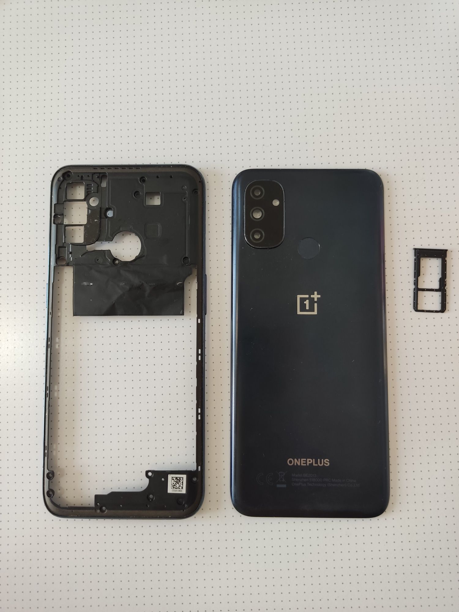 Средняя рамкаи крышка one plus n10 5g, nord n100 (be2013), oppo a53
