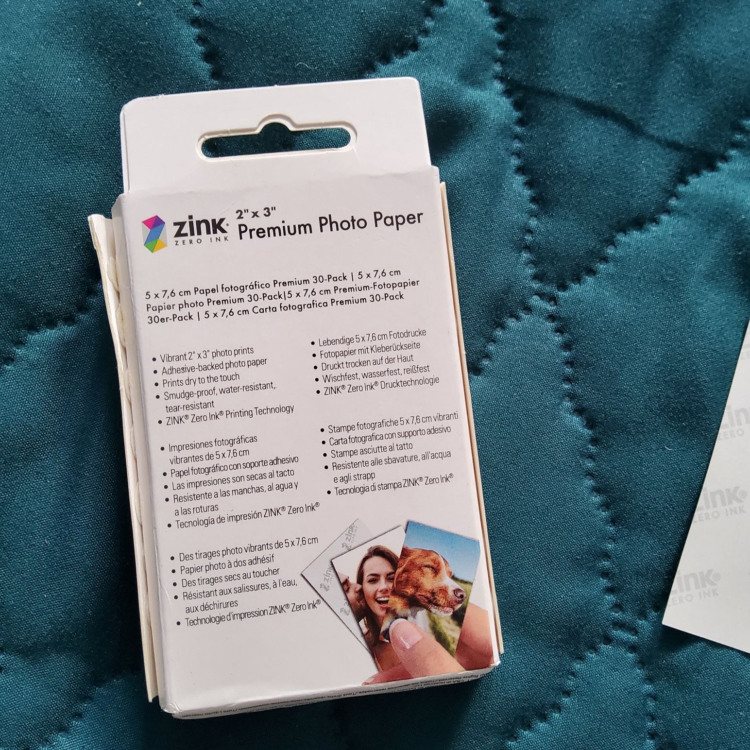 Бумага Polaroid Zink Zero ink Paper 3 на 2 для Instax Fujifilm 31 штук