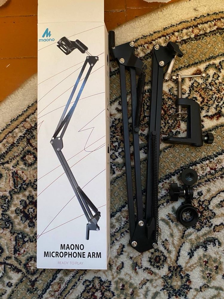 микрофон Audio Technica AT2020 (XLR) + Стойка для микрофона MAONO
