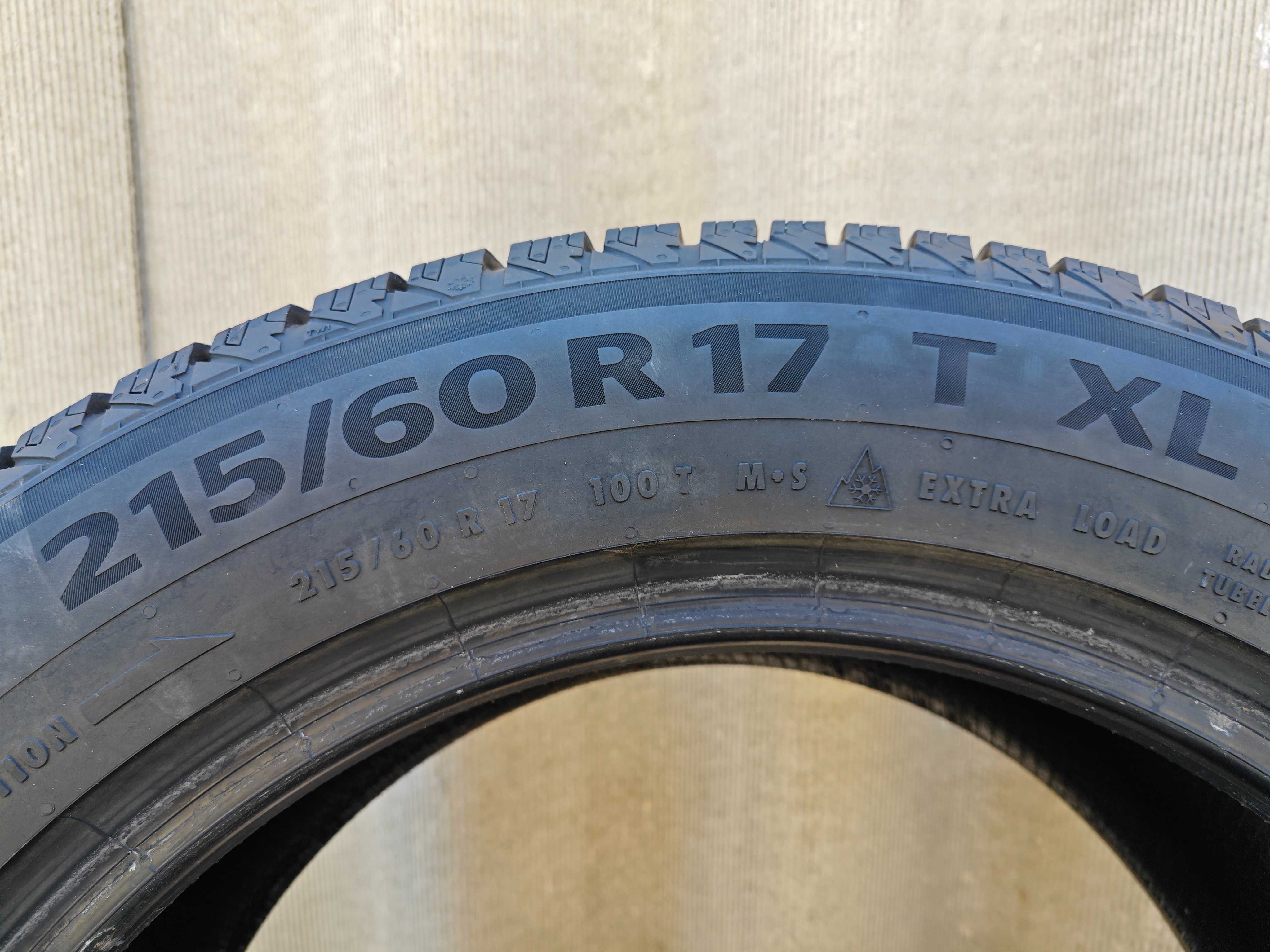 Шины зимние R 17 Continental б/у  Липучка