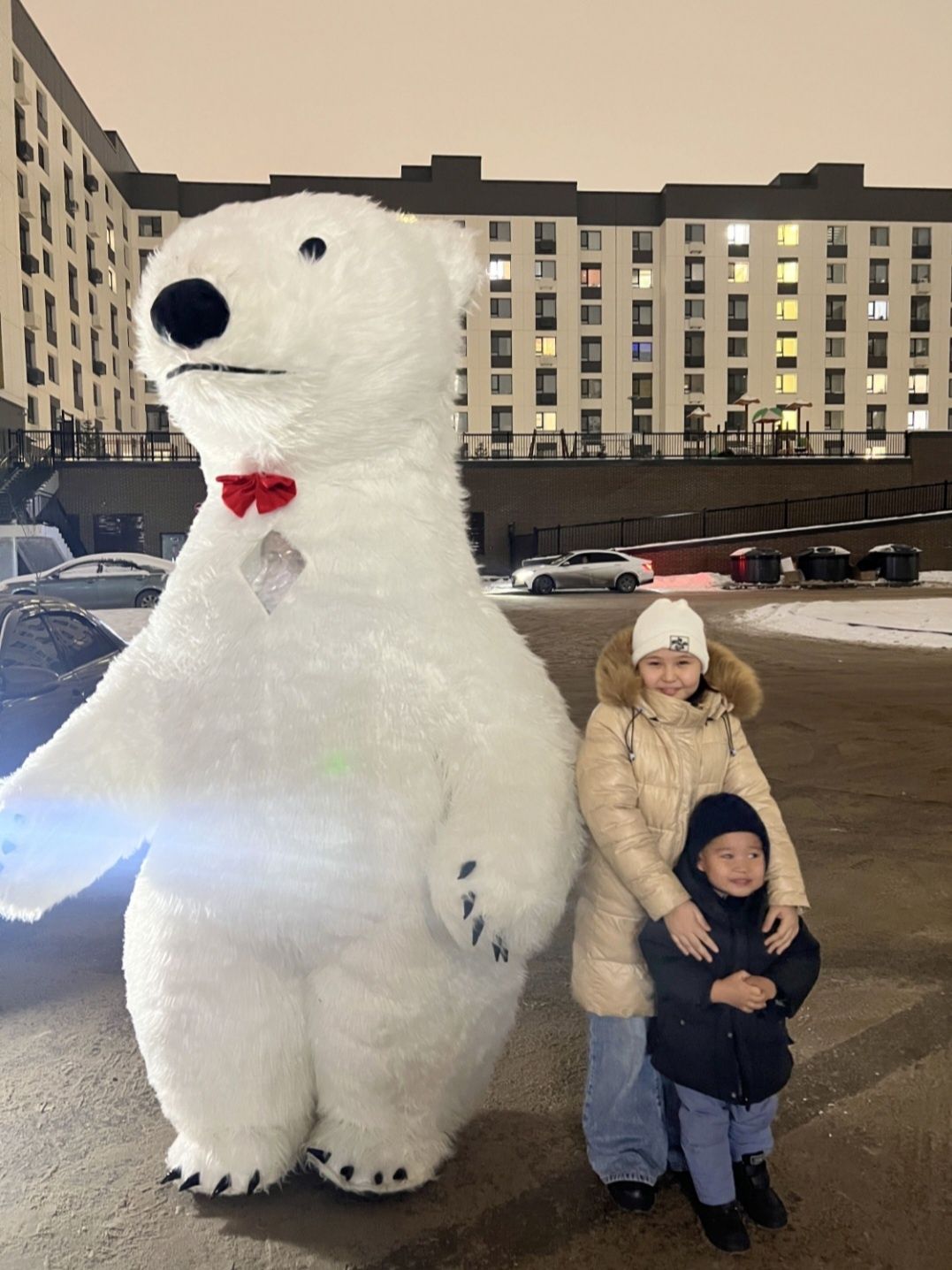 Поздравление от белой мишки