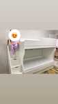 Двухъярусная кровать 80x180 см, белый