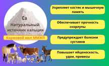 Мел порошок кормовой, кальции карбонат