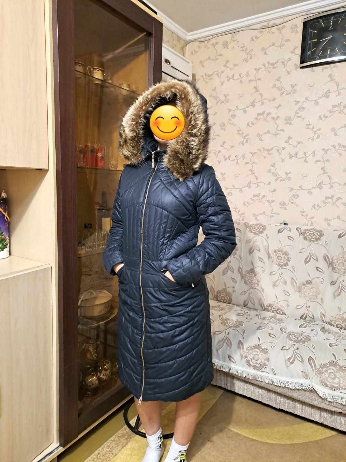 Зимний пуховик в отличном состоянии