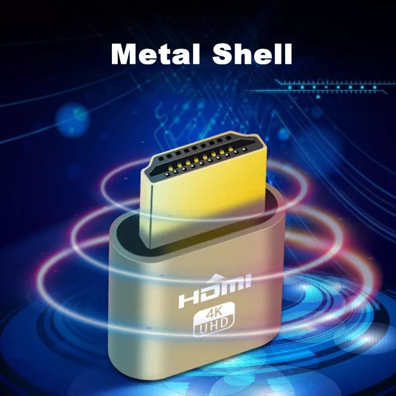 Эмулятор монитор для майнинг переходник ноутбук ПК HDMI VGA