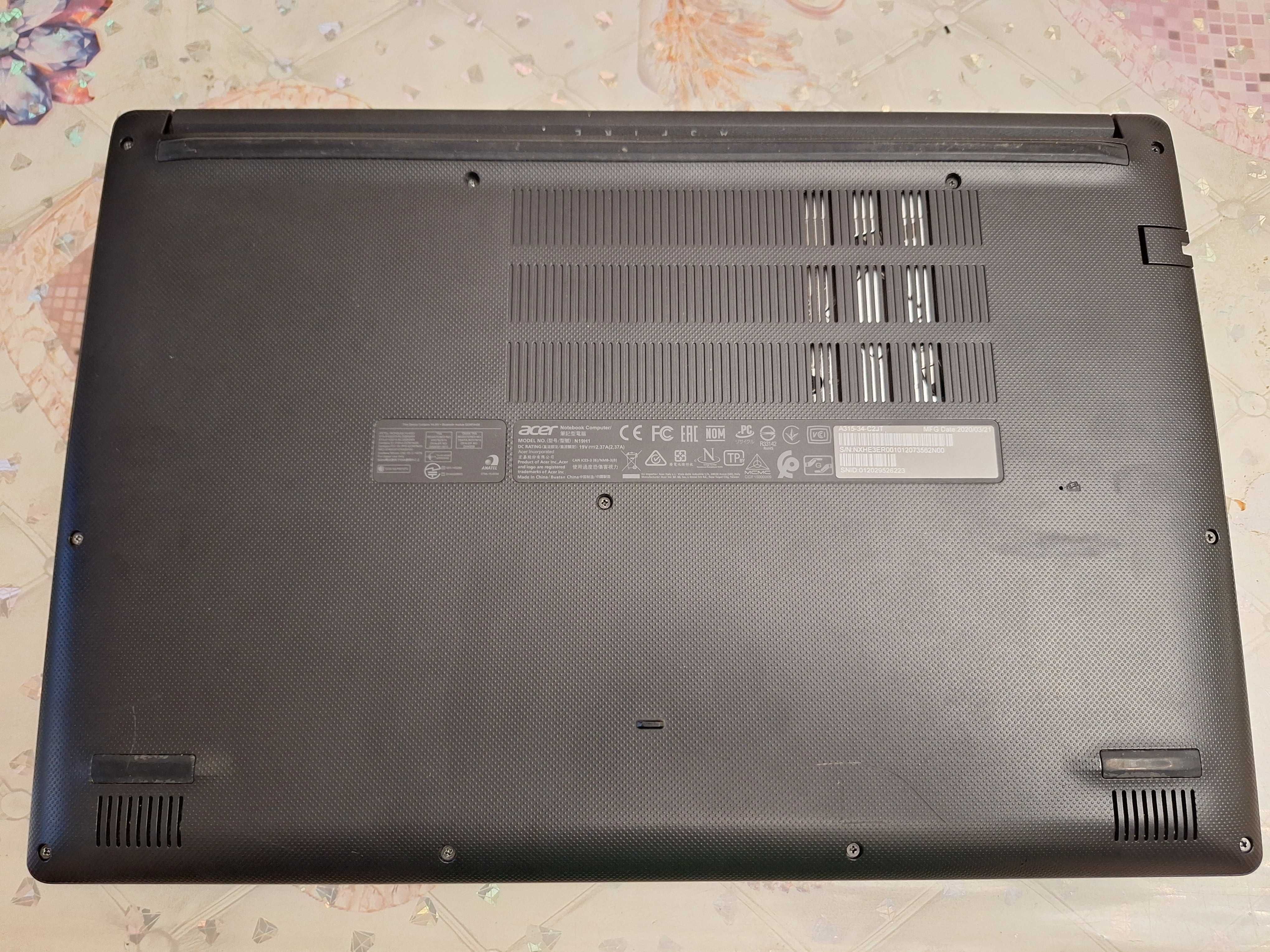 Ноутбук(ультрабук) Acer n4020 cpu 1.10Ghz (2-х яд) в идеале 21г
