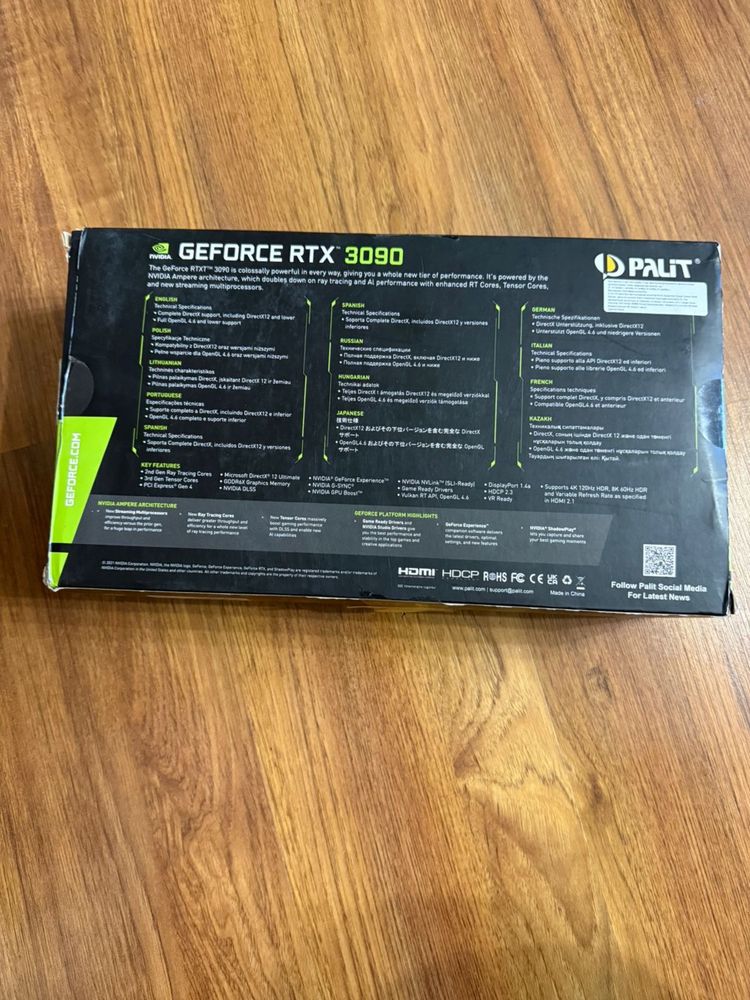 видеокарта Palit RTX 3090
