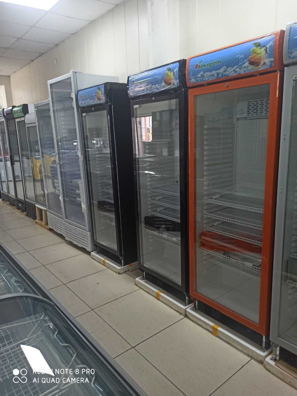 Витринные холодильники и морозильники новые Алматы со Склада