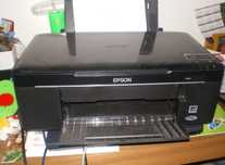 Цветной принтер Epson L200, заправленный.
