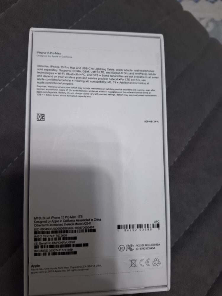 Iphone 15 pro max 1 T