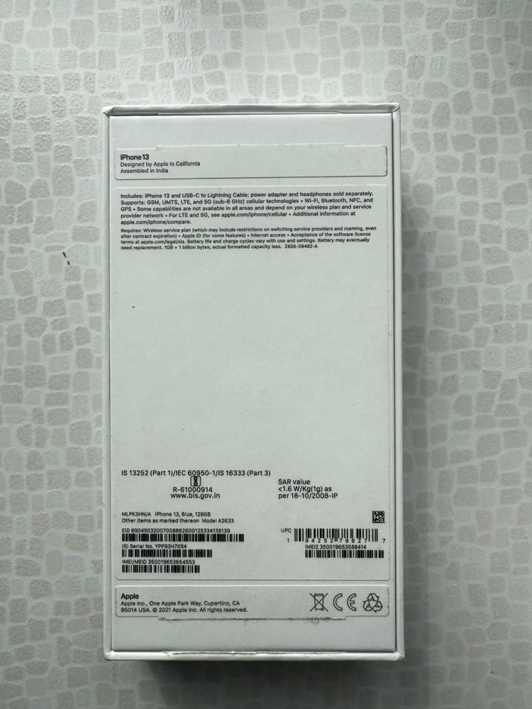 iPhone 13 память 128 г.обмена нет