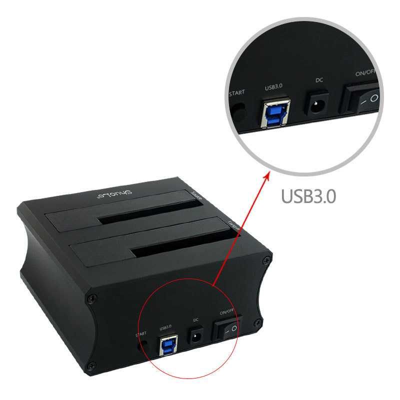 Док-станция ShuoLe SL-D2U3X черный