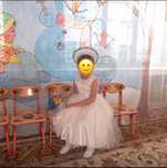 Белое нарядное платье