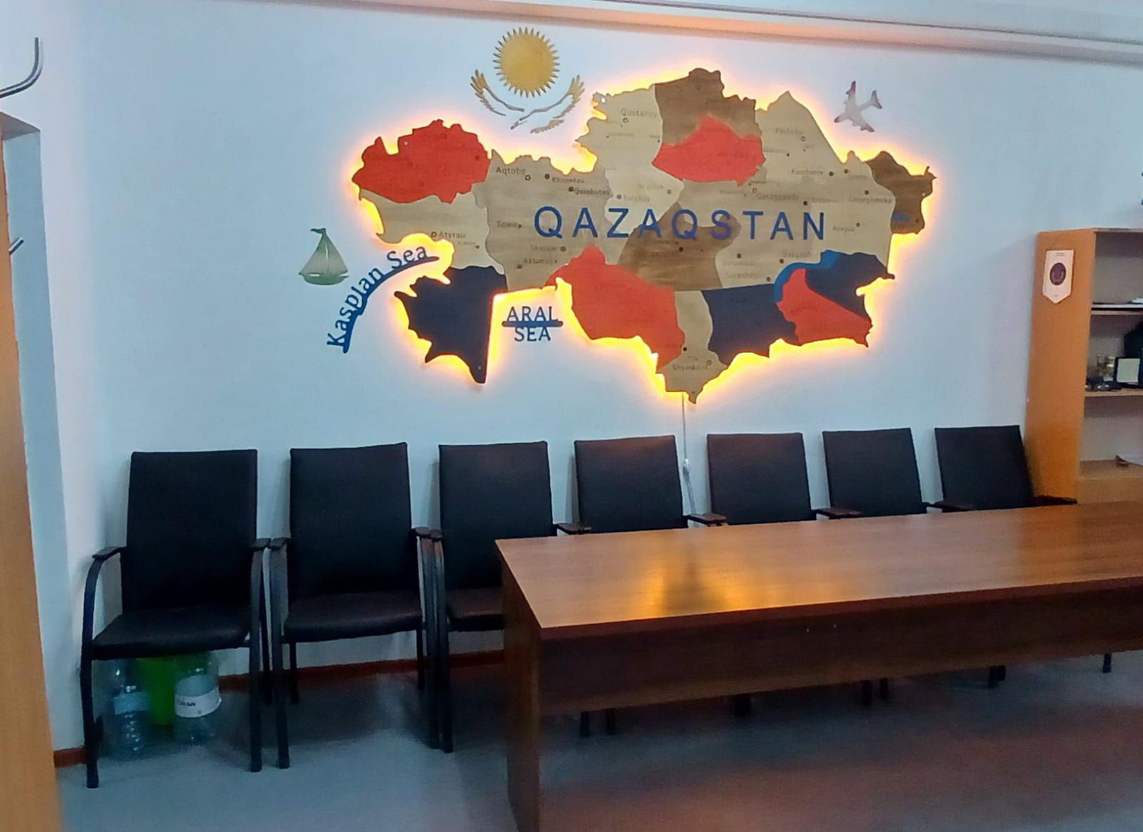 Карта Казахстана из фанеры – стиль, качество, натуральные материалы!
