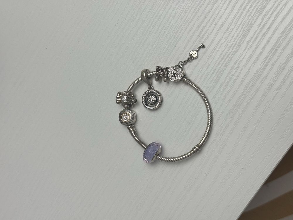 Серебрянный браслет PANDORA (оригинал,без коробки)