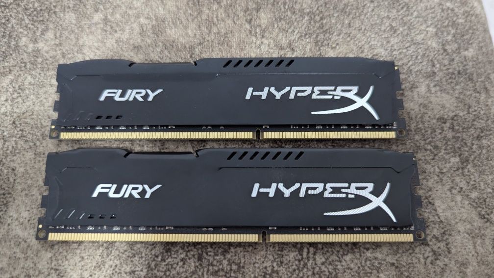 Оперативная память HyperX fury DDR3 16Gb (2*8Gb) 1866 MHz 03y 2шт