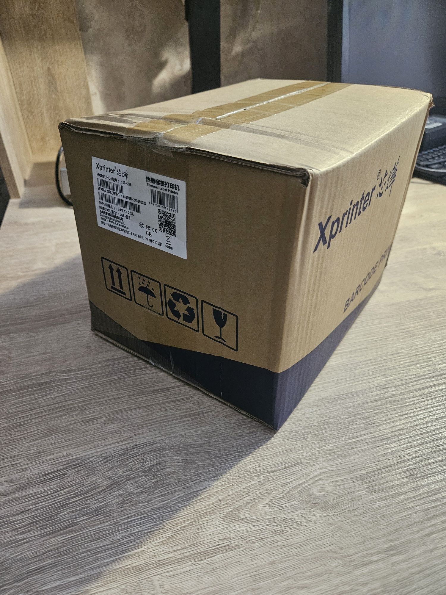 Принтер этикеток Xprinter XP-420B USB+ Bluetooth (Kaspi, Ozon, WB)