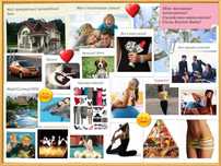 Карта желаний (Dream board) на самоклейке