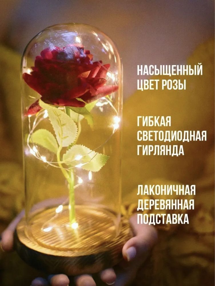 Вечная Роза в стеклянной колбе