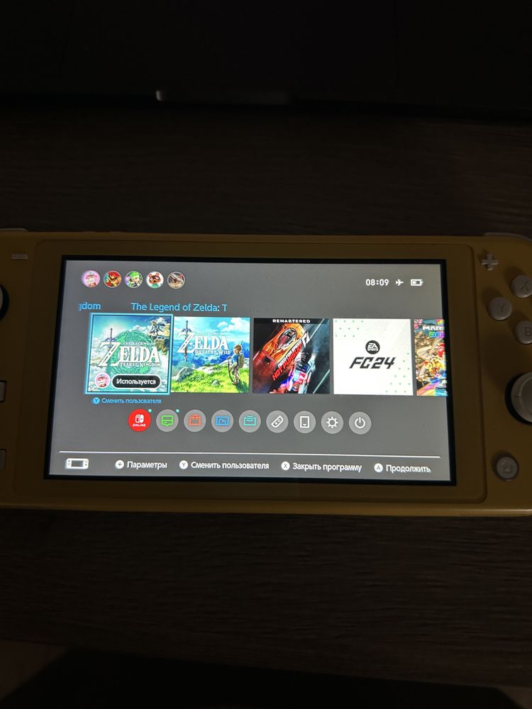 Прошитый Nintento switch lite