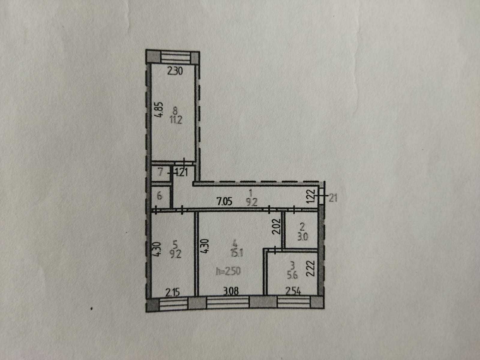 Продам 3-х комнатную квартиру