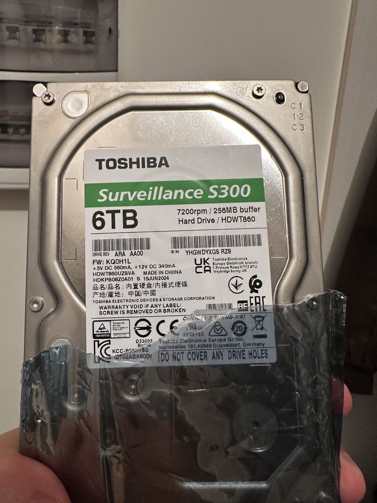 Жесткий Диск Toshiba HDD 6000gb 6TB Surveilliance