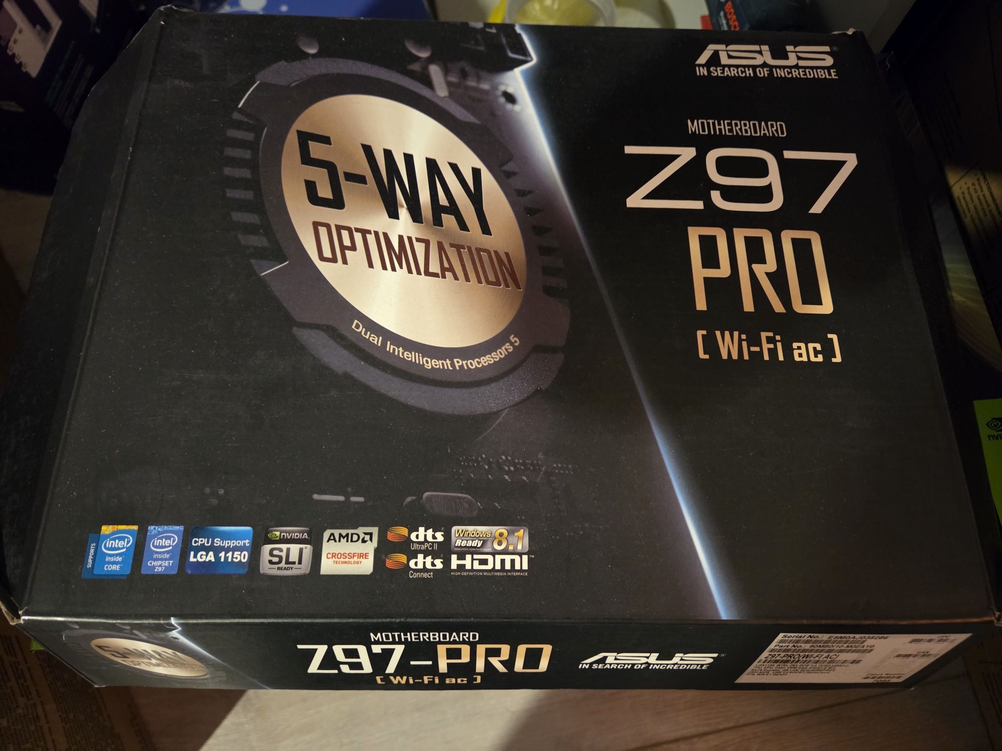 Продам компьютер (системный блок) Asus z97 pro Wi-Fi, i5 4690k, Corsai