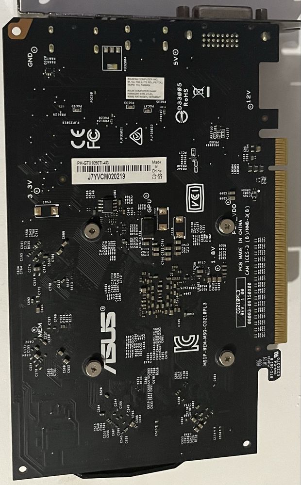Видеокарта Асус 1050 ti 4гб