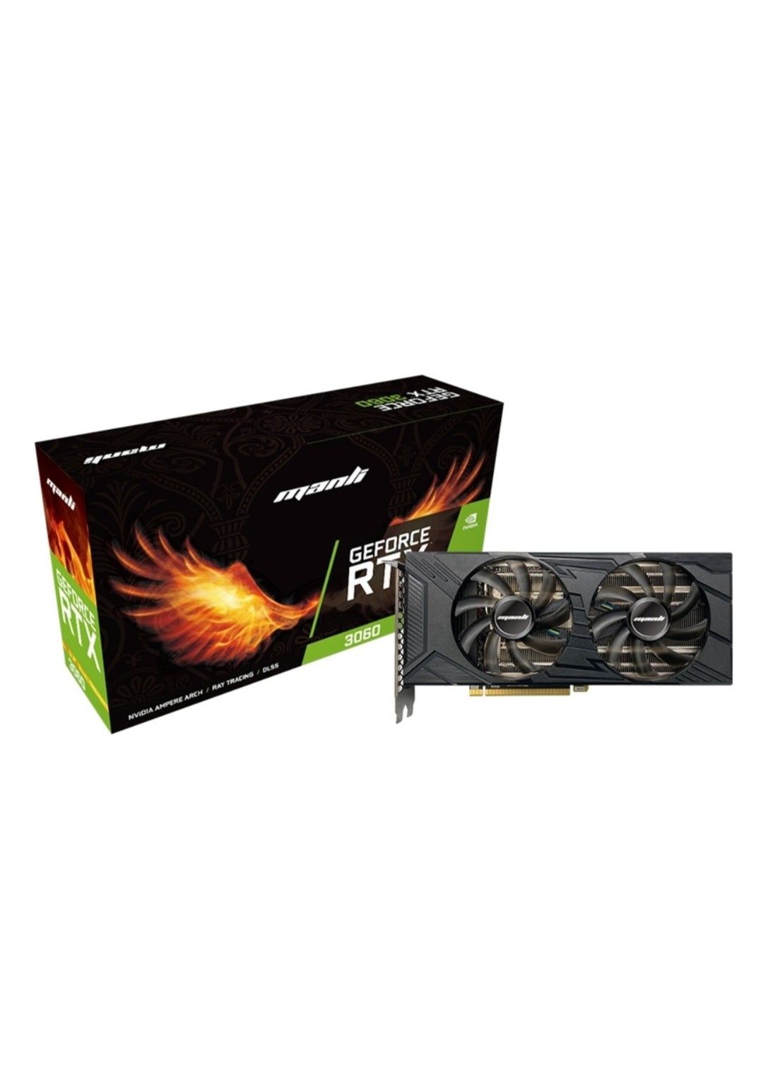 Видеокарта Manli RTX 3060 6RFHPPPV2-M2521 12 Гб