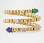 Кольцо золотое змейка с бриллиантами бренд Krisonia Taorina 18K Италия