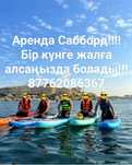 Сабборд жалға беріледі. Теңізде қызықты уақыт өткізетін. Құрықта.