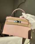 Hermes mini kelly кожа chevre