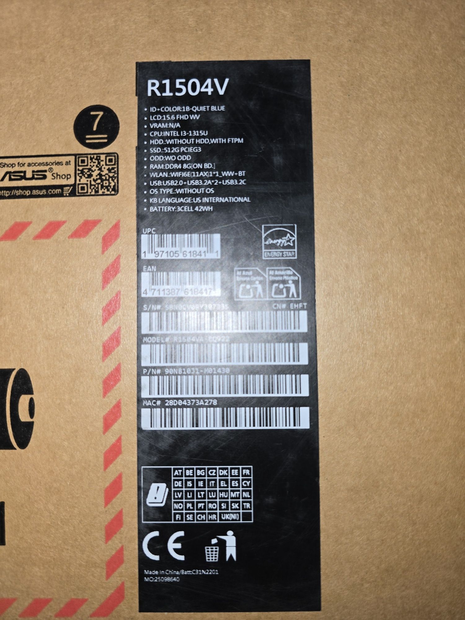 Ноутбук asus vivobook