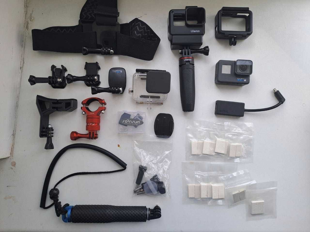 Комплект GoPro 6 + Аквабокс + Крепления + Батарейки