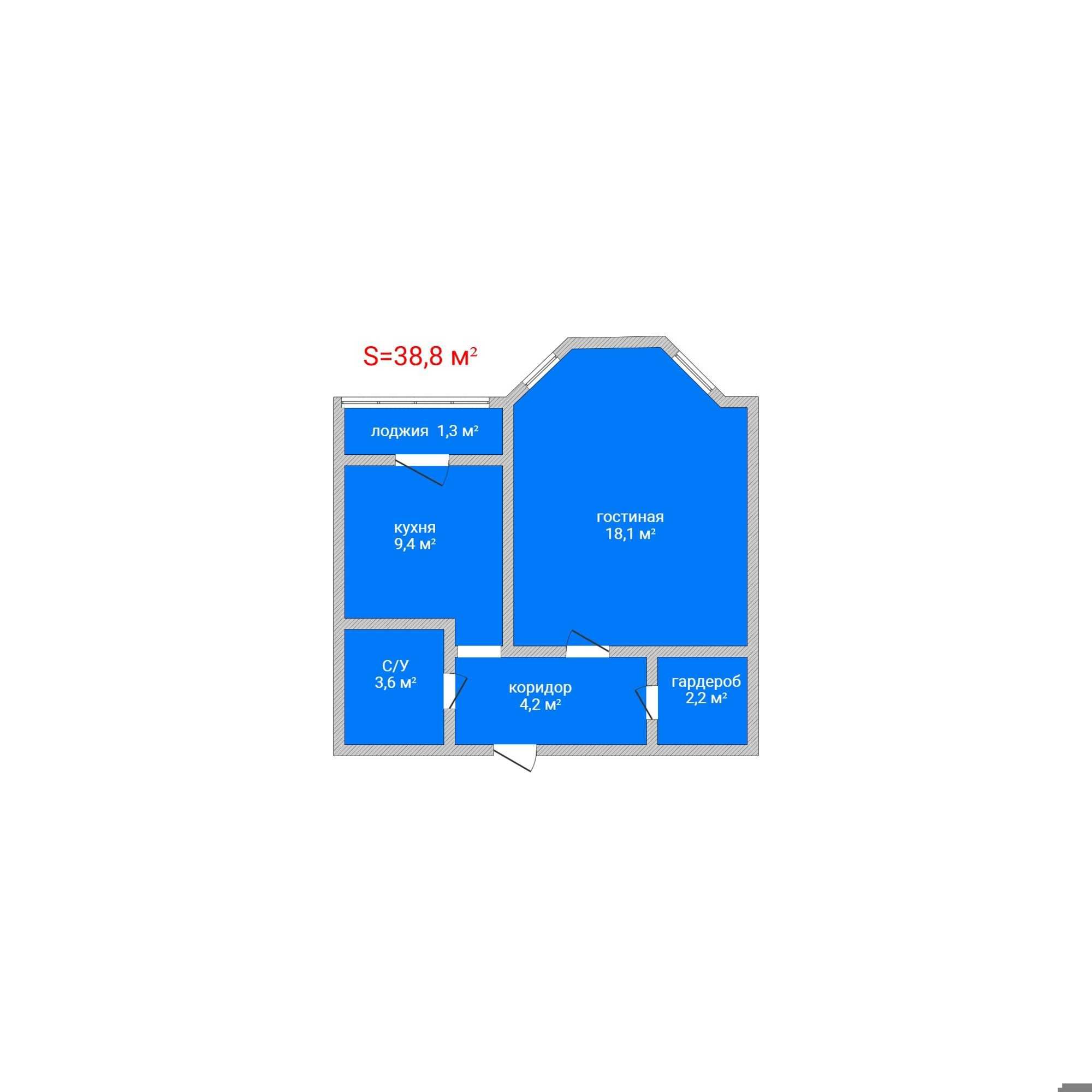 Продажа 1-комнатной квартиры