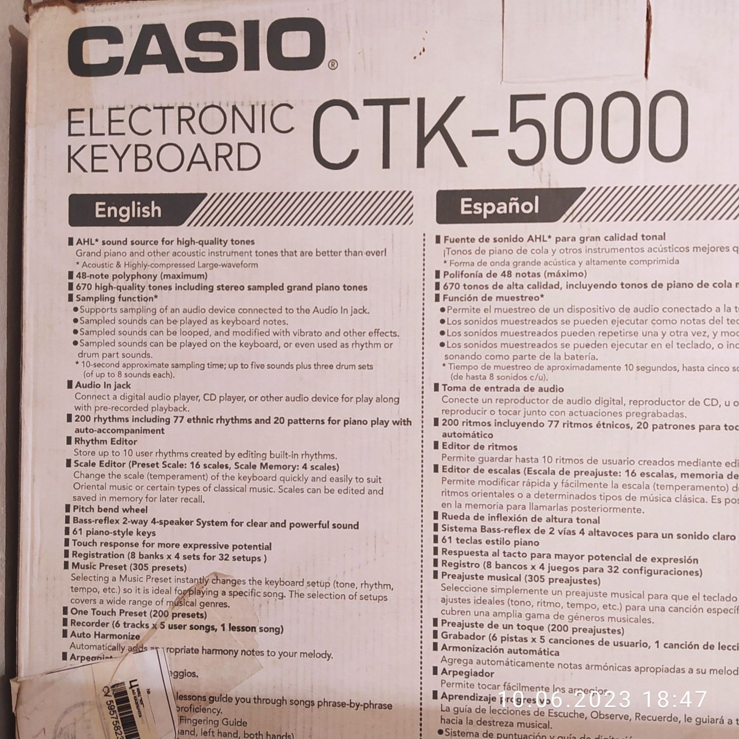 Синтезатор Casio
