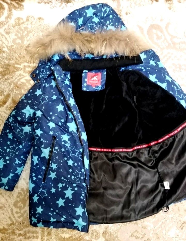Продам зимний детский комплект, р-р 122